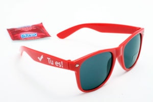 bedruckte Sonnenbrille mit Logo selbst gestalten & selbst designen | Werbeartikel | Promobrille