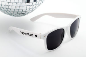 bedruckte Sonnenbrille mit Logo selbst gestalten & selbst designen | Werbeartikel | Promobrille