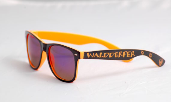 Pbedruckte Sonnenbrille mit Logo selbst gestalten & selbst designen | Werbeartikel | Promobrille