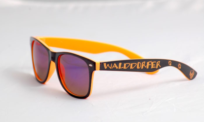 Pbedruckte Sonnenbrille mit Logo selbst gestalten & selbst designen | Werbeartikel | Promobrille