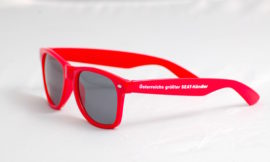 bedruckte Sonnenbrille mit Logo selbst gestalten & selbst designen | Werbeartikel | Promobrille