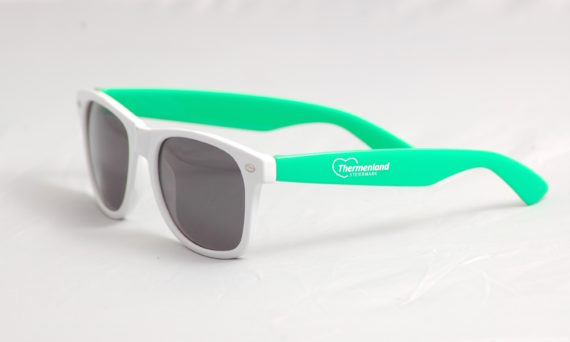 bedruckte Sonnenbrille mit Logo selbst gestalten & selbst designen | Werbeartikel | Promobrille