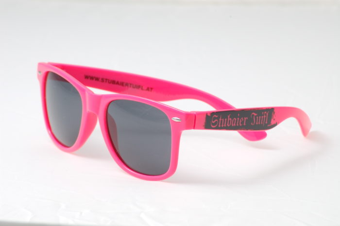 bedruckte werbe sonnenbrille stubaier tuifl