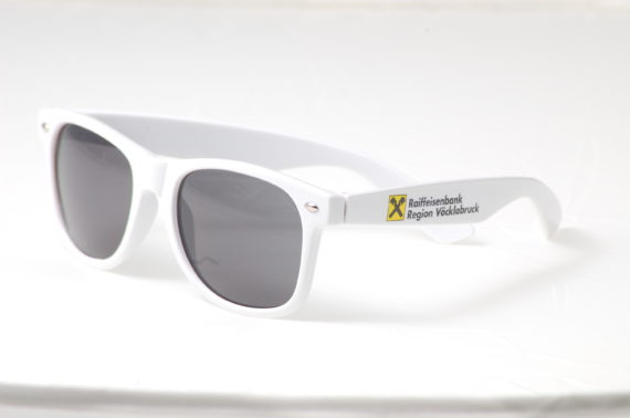 sonnenbrille bedruckt raiffeisenbank