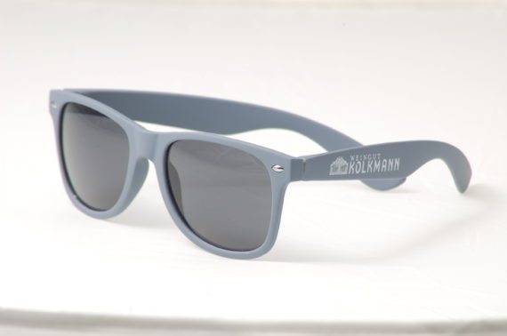 werbeartikel sonnenbrille weingut kolkmann gummi