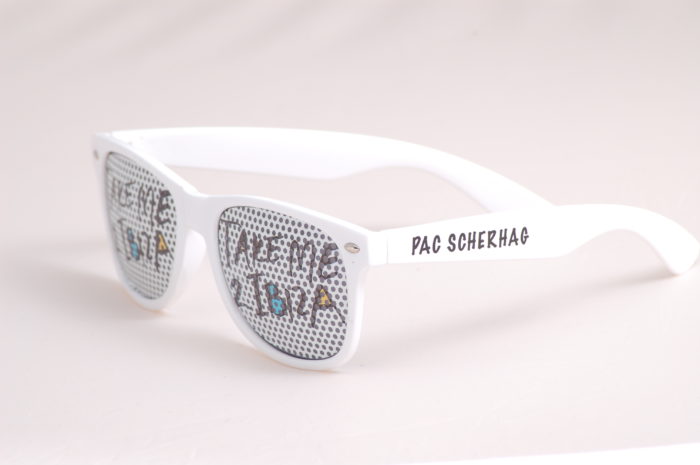 rasterbrille bedruckt ibiza