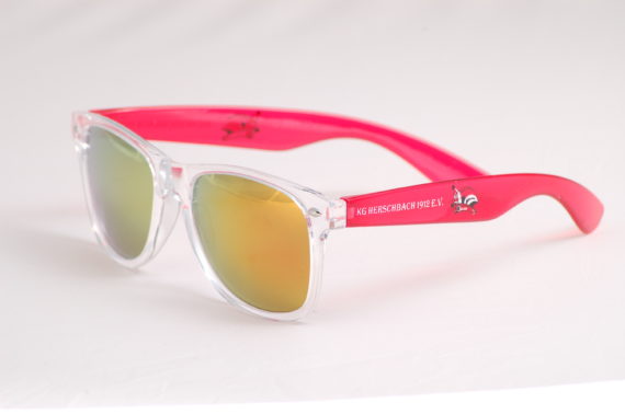 werbeartikel sonnenbrille transparent