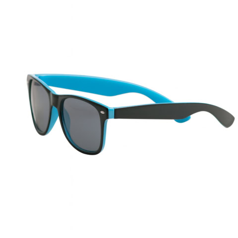 Sonnenbrille RaySun – 2farbig – hellblau mit Ihrem Logo