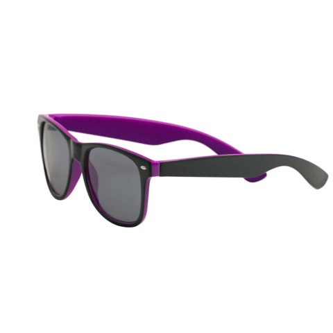 Sonnenbrille RaySun – 2farbig – lila mit Ihrem Logo