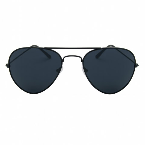 Sonnenbrille Aviator – schwarzer Rahmen mit Ihrem Logo